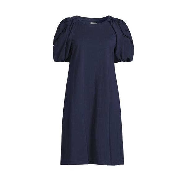 NIC+ZOE Puff-Sleeve T-Shirt Minidress NWT size large - Picture 1 of 8